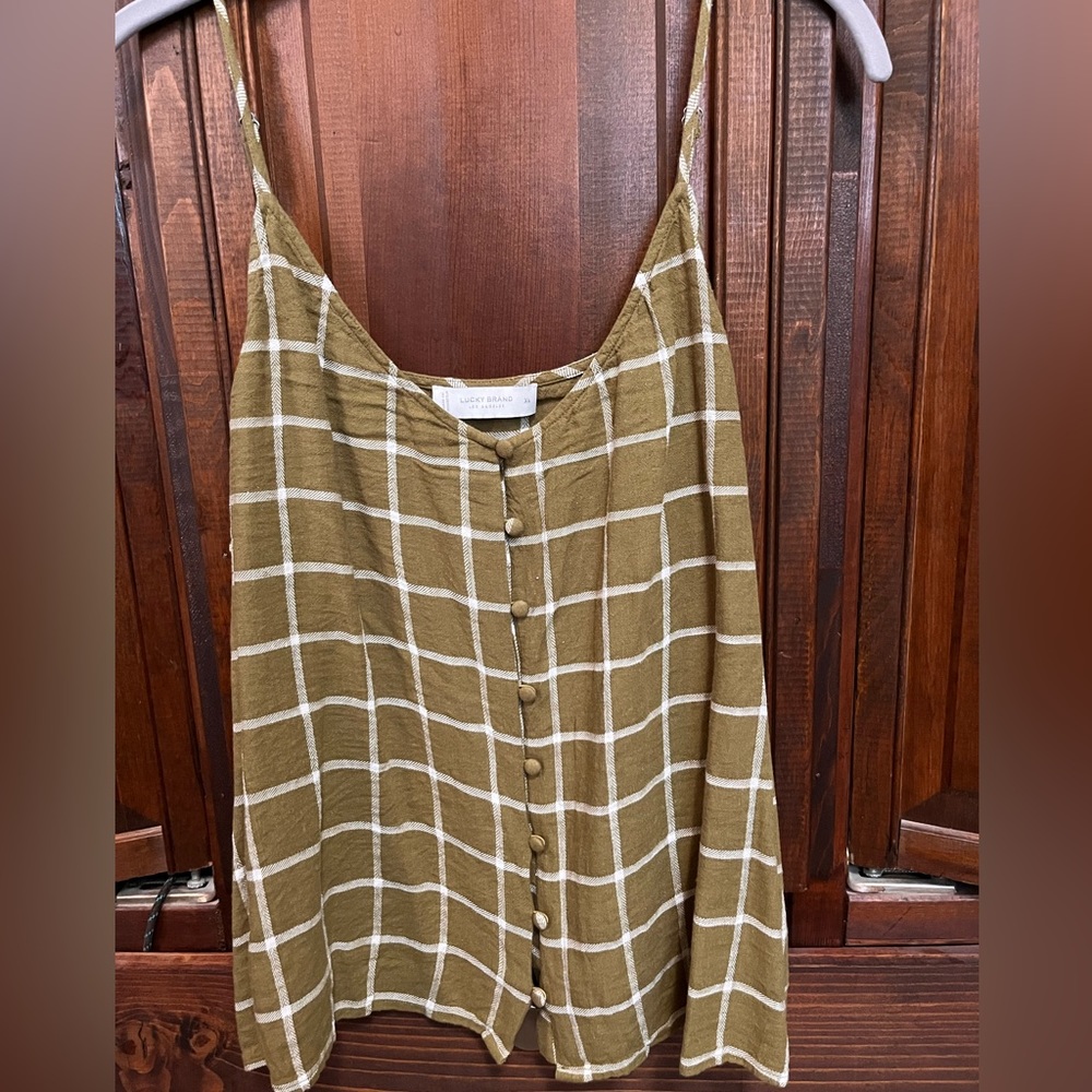 Button down camisole tank top